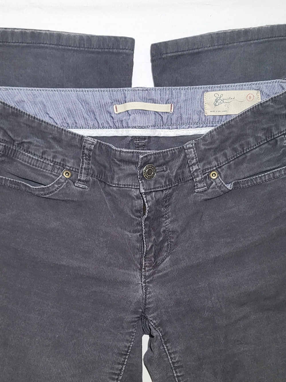 GAP Limited Edition Women's Charcoal Corduroy Bootcut Pants